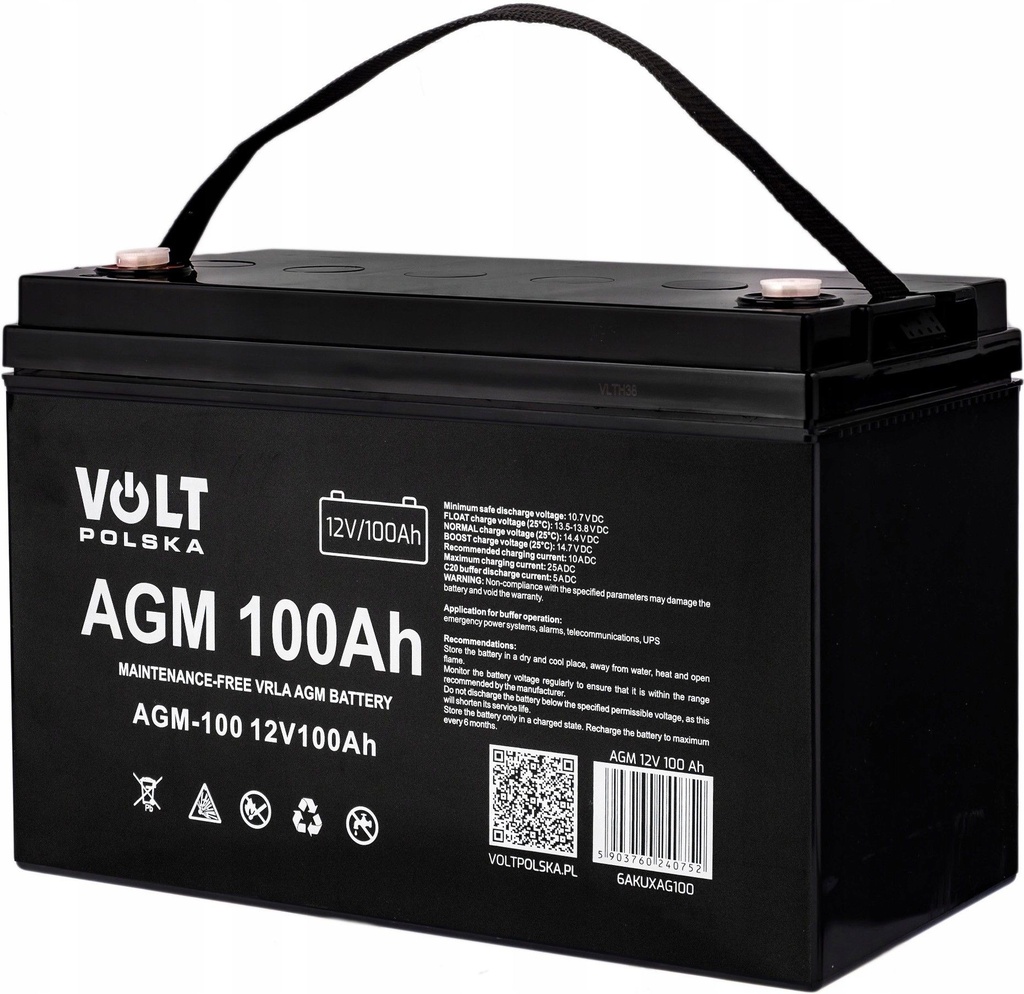UPS - Akumulator VOLT Polska AGM 12V 100Ah