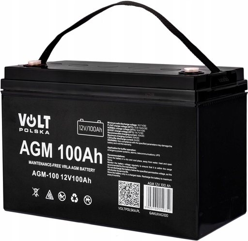 UPS - Akumulator VOLT Polska AGM 12V 100Ah